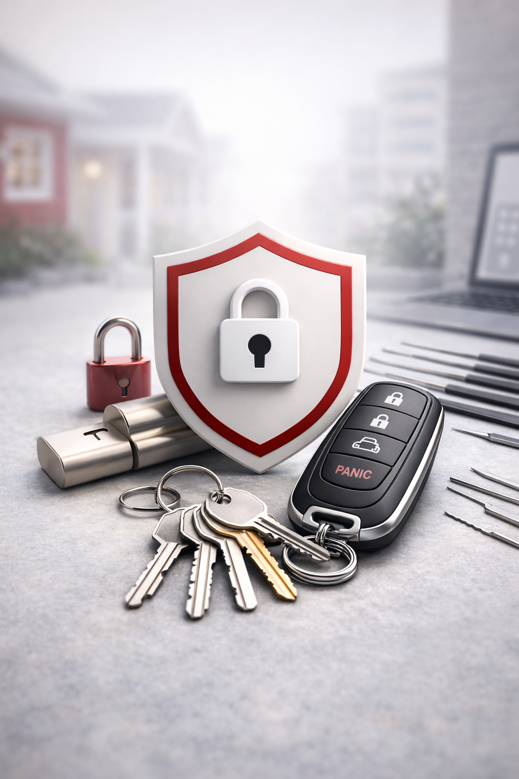 Modern keyfob with security features